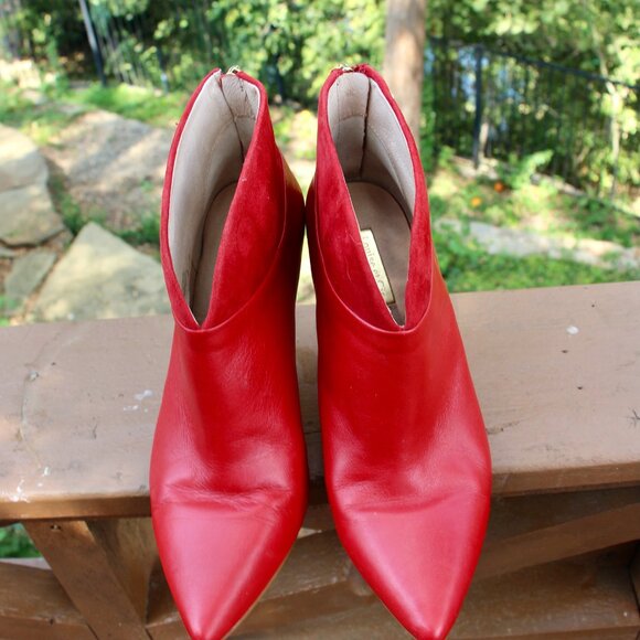 Louise et Cie red heel booties - 7.5 - Picture 1 of 6